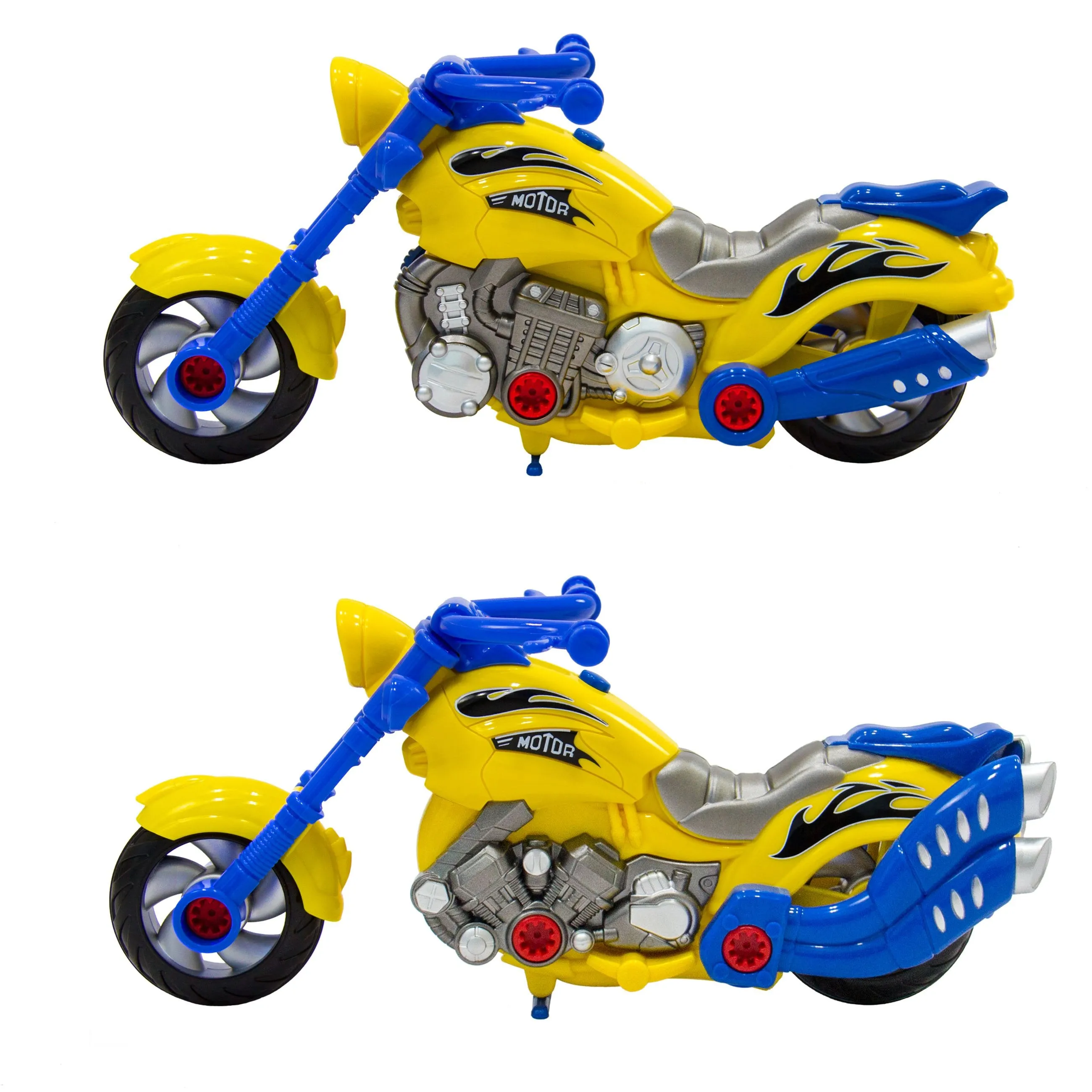20-Piece Take-A-Part Motorcycle Set - Multicolor