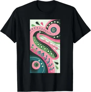 Abstract Geometric Patterns Artistic Colorful T-Shirt
