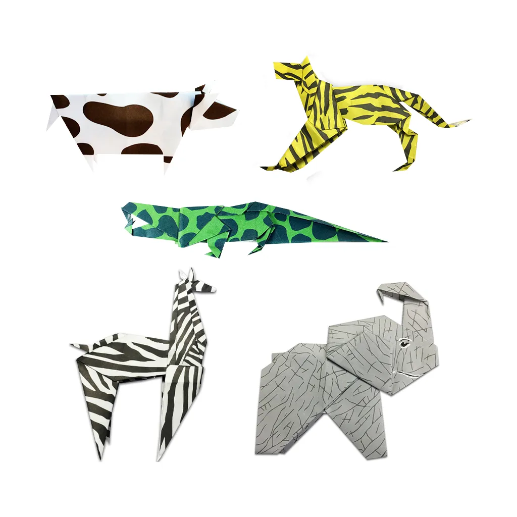 Origami Paper, Animal Origami, 24 Sheets, 6 Patterns, 5 7/8" (4305)
