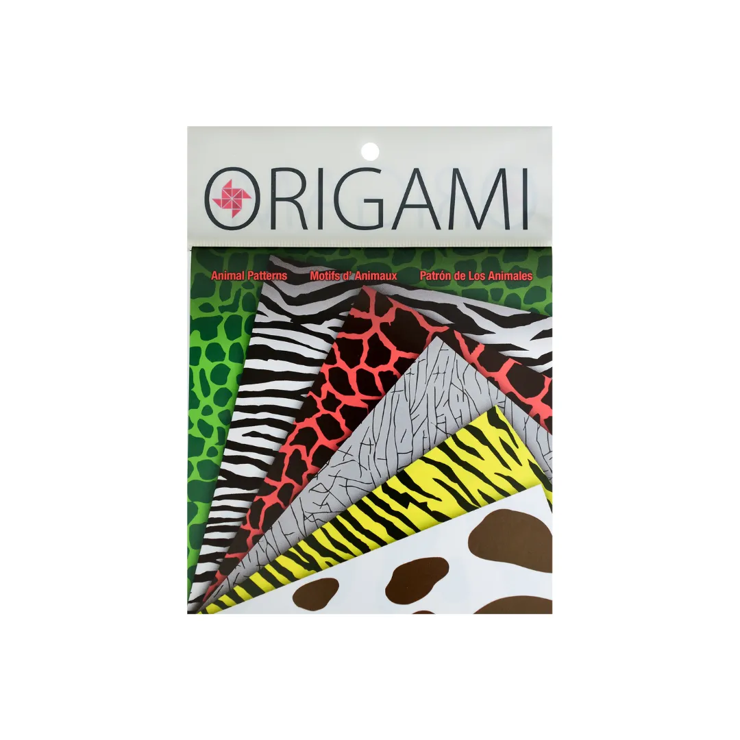 Origami Paper, Animal Origami, 24 Sheets, 6 Patterns, 5 7/8" (4305)