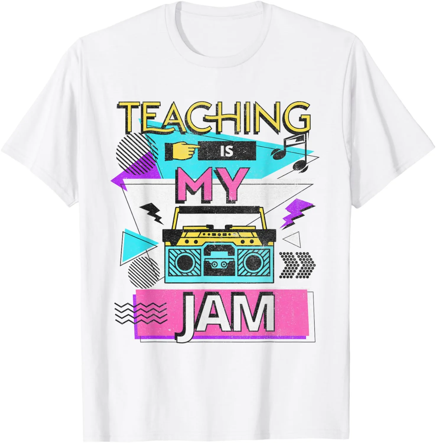Teaching Is My Jam Funny Retro Teacher Back To School T-Shirt