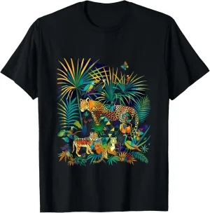 Wilderness Patterns: Geometric Animal Kingdom T-Shirt