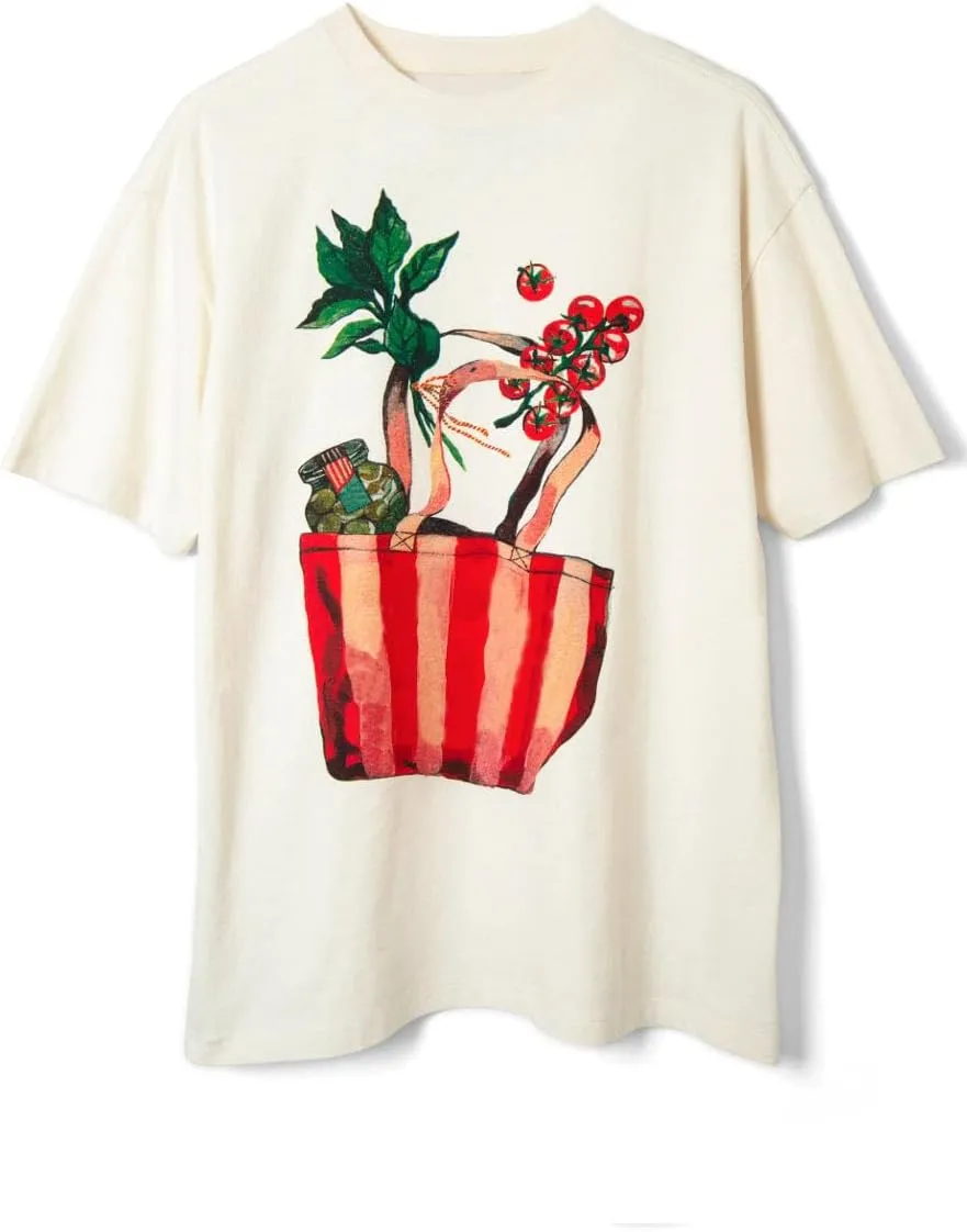 Women Y2k Oversized Graphic Tshirt Fruit Print Crew Neck Summer Casual Short Sleeve Loose Fit Tee Tops Aesthetic Streetwear