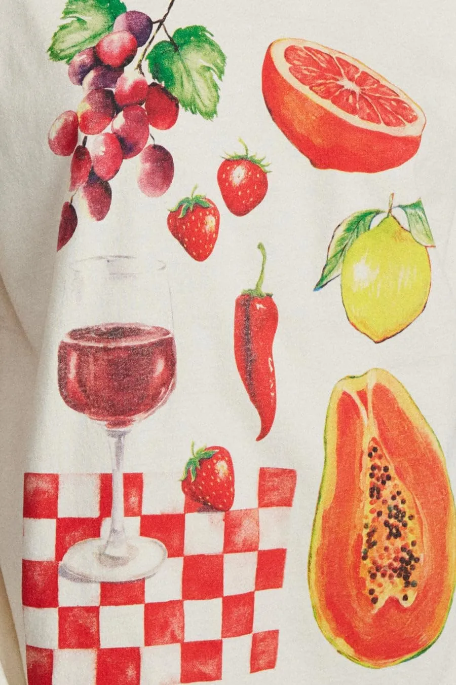 Women Y2k Oversized Graphic Tshirt Fruit Print Crew Neck Summer Casual Short Sleeve Loose Fit Tee Tops Aesthetic Streetwear