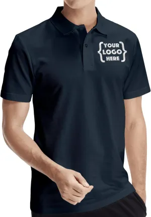 Xiovio Customize Custom Men's Polo Shirts Golf Jersey Tees | FrontBack Print, Embroidery Personalized with Text & Logo