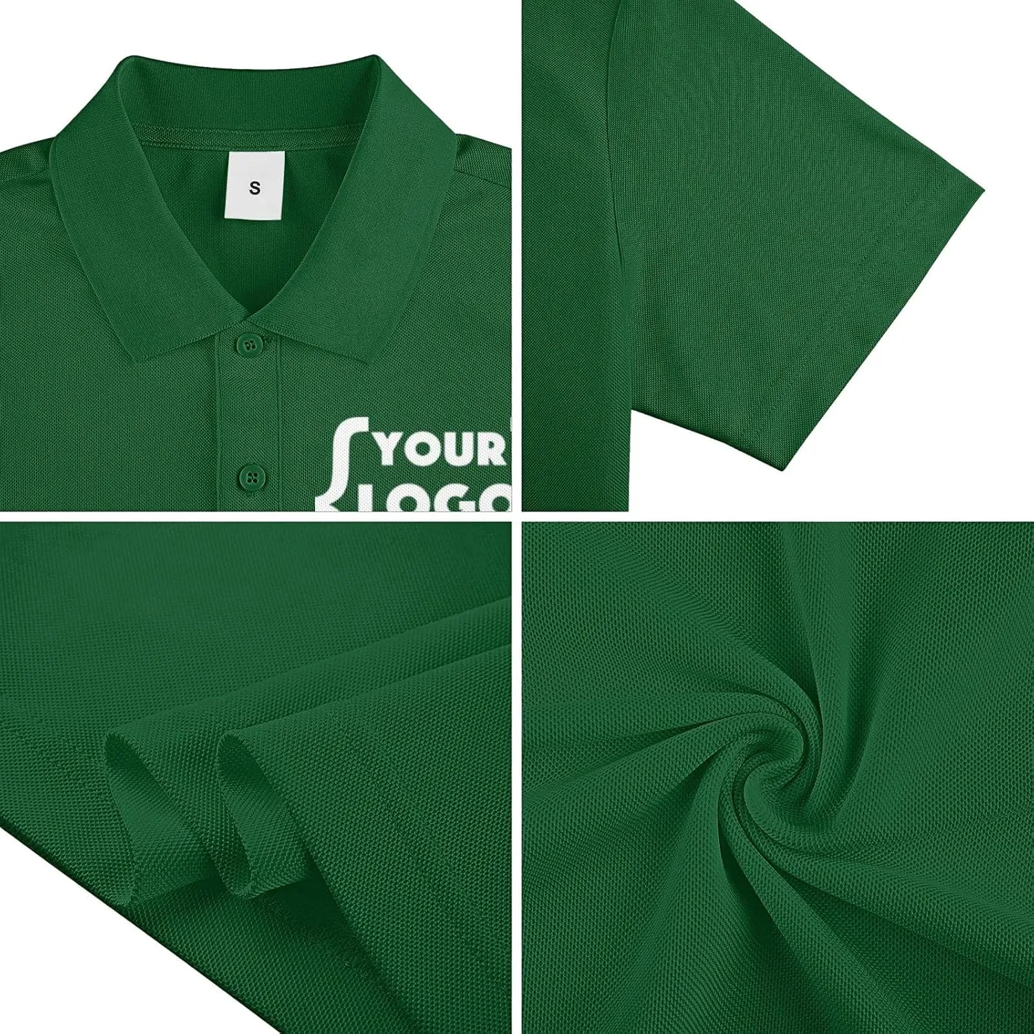 Xiovio Customize Custom Men's Polo Shirts Golf Jersey Tees | FrontBack Print, Embroidery Personalized with Text & Logo