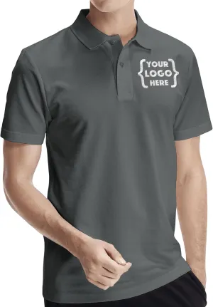 Xiovio Customize Custom Men's Polo Shirts Golf Jersey Tees | FrontBack Print, Embroidery Personalized with Text & Logo