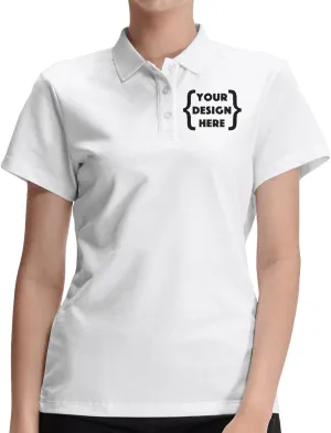 Xiovio Customize Custom Women's Polo Shirts Golf Tees | FrontBack Print, Embroidery Personalized with Text & Logo